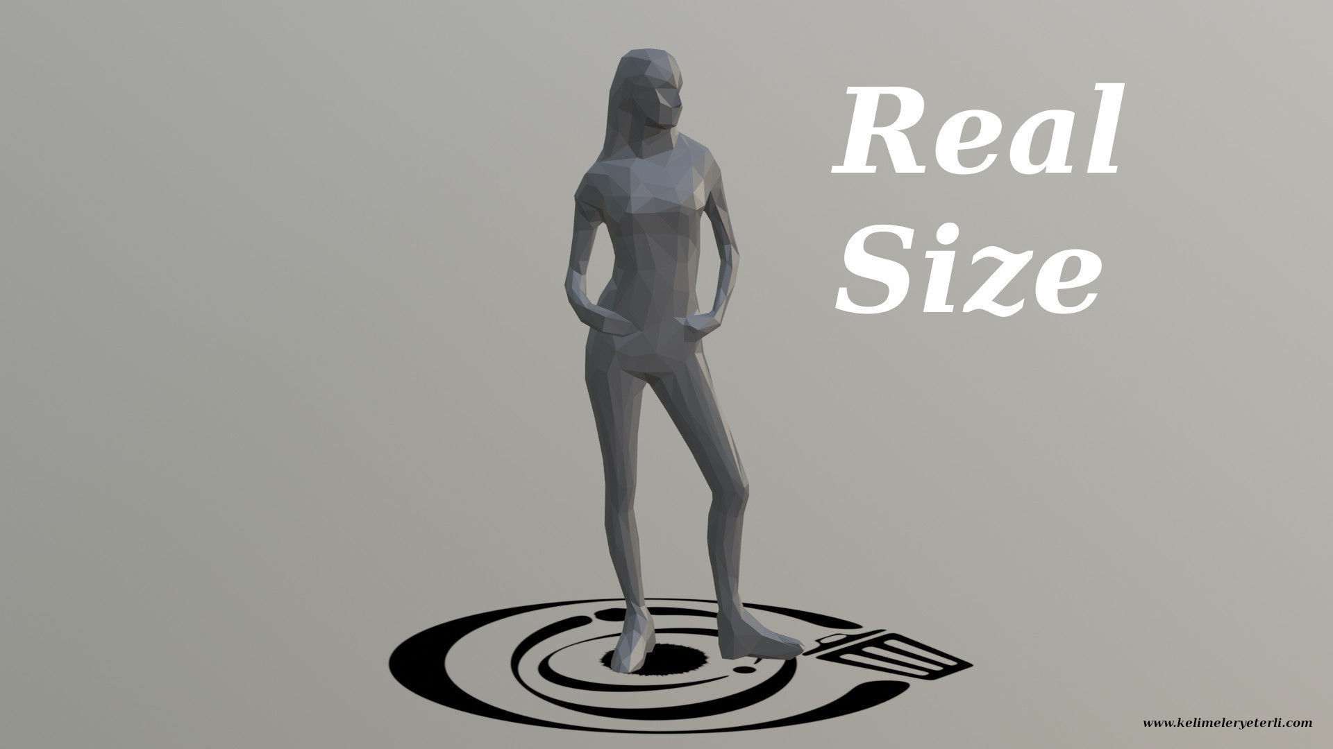 Human 073 LP R Low-poly 3D model_3