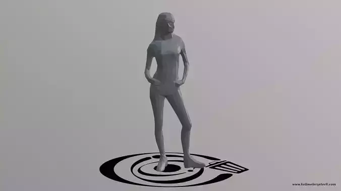 Human 073 LP R Low-poly 3D model