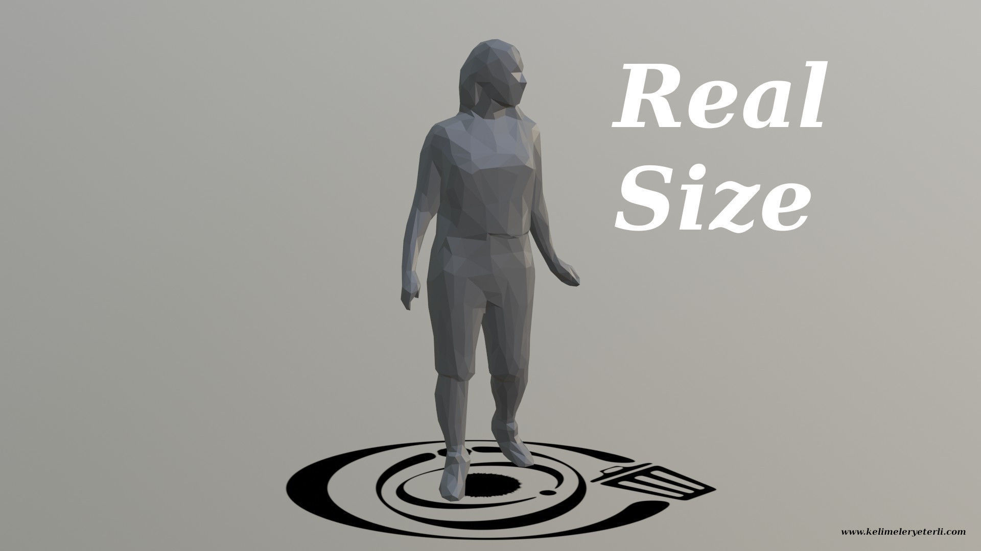 Human 074 LP R Low-poly 3D model_3