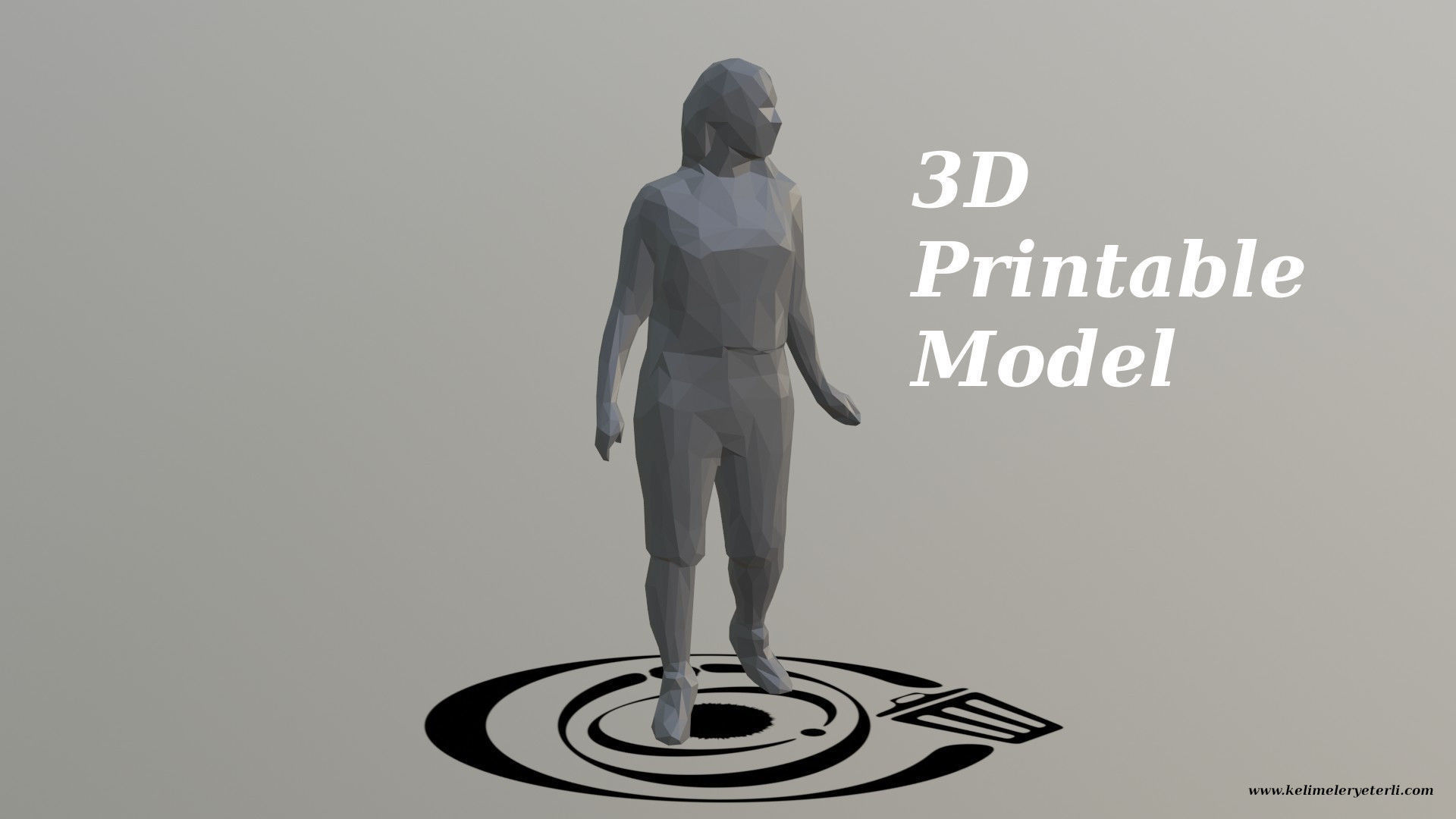 Human 074 LP R Low-poly 3D model_4