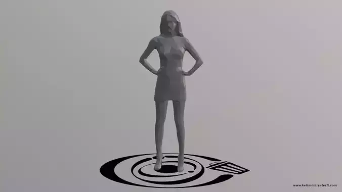Human 075 LP R Low-poly 3D model