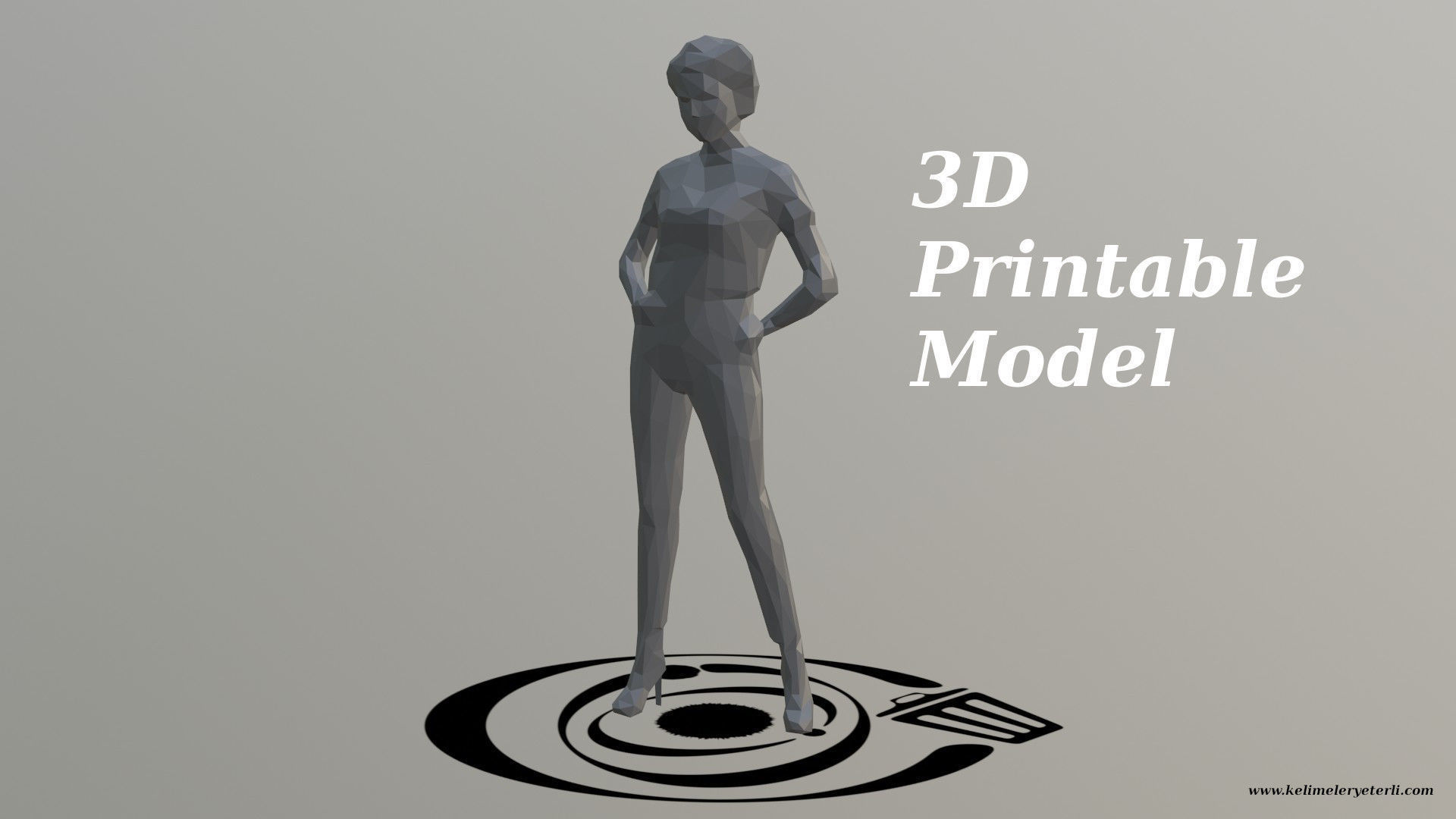 Human 076 LP R Low-poly 3D model_4