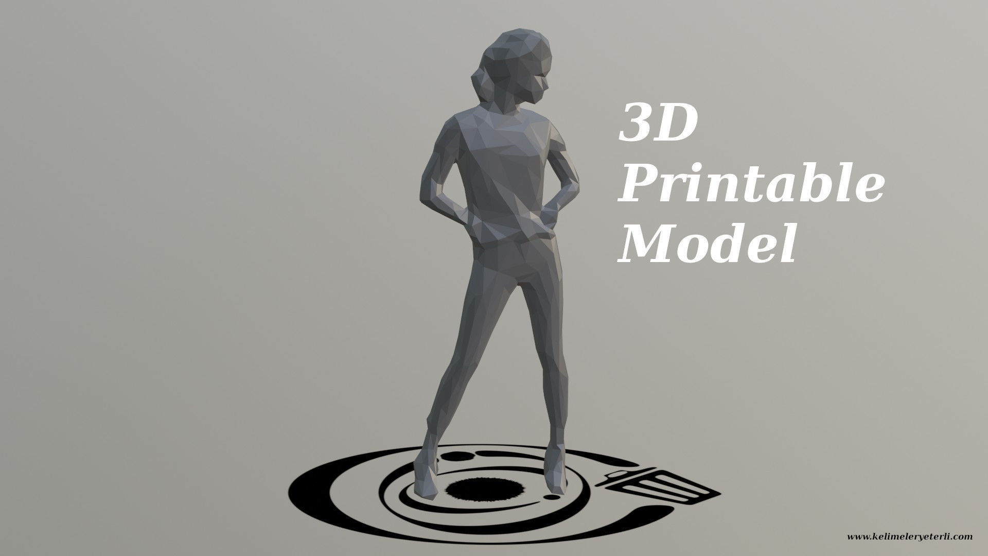 Human 077 LP R Low-poly 3D model_4