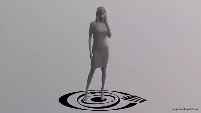 Human 078 LP R Low-poly 3D model