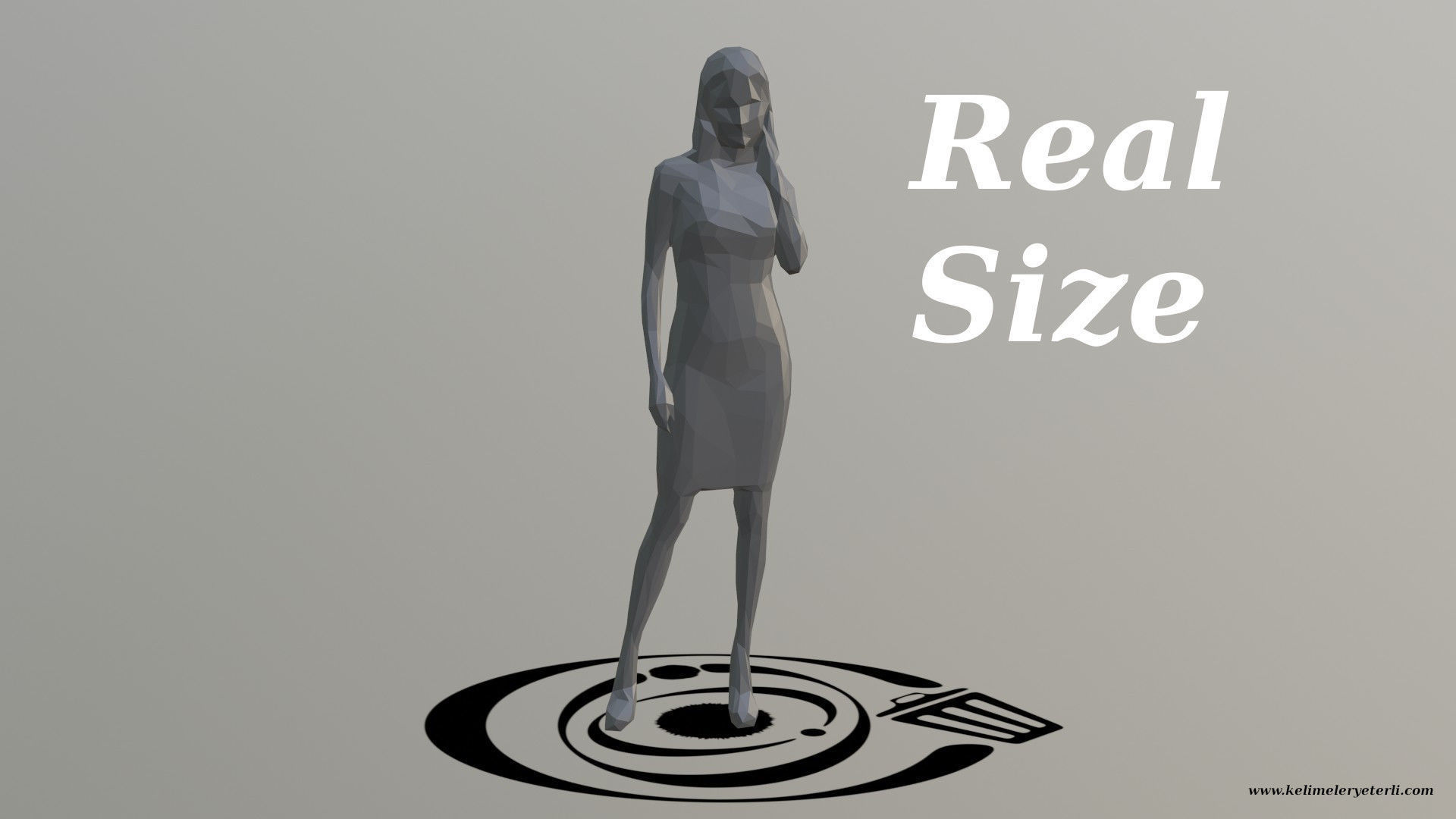 Human 078 LP R Low-poly 3D model_3