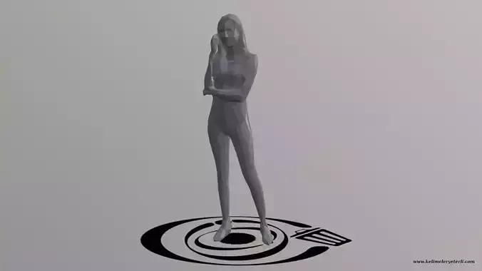 Human 079 LP R Low-poly 3D model