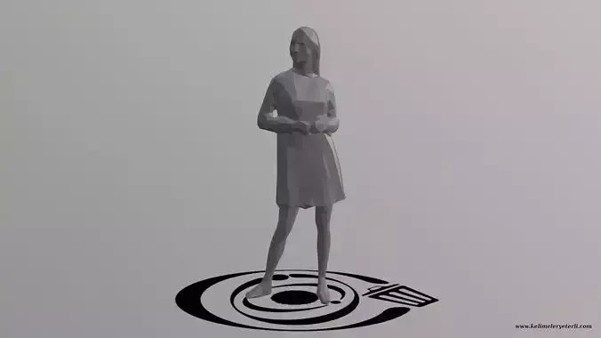 Human 080 LP R Low-poly 3D model