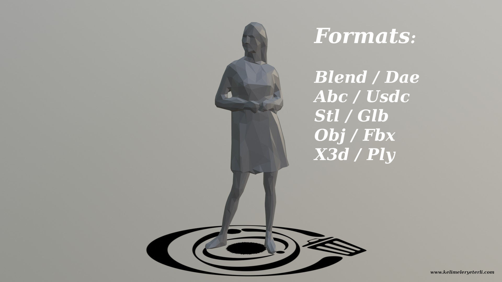 Human 080 LP R Low-poly 3D model_2