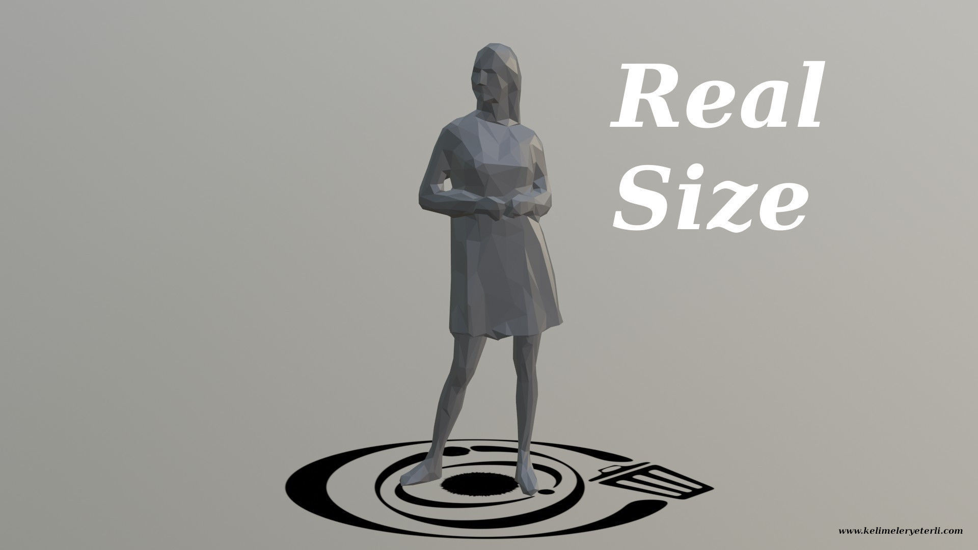 Human 080 LP R Low-poly 3D model_3