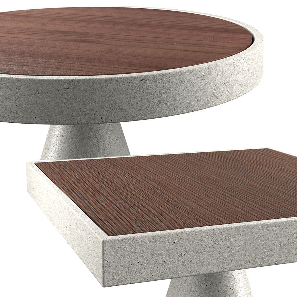 Table Meridiani Cone and Bongo Open Air by Andrea Parisio 3D model_1