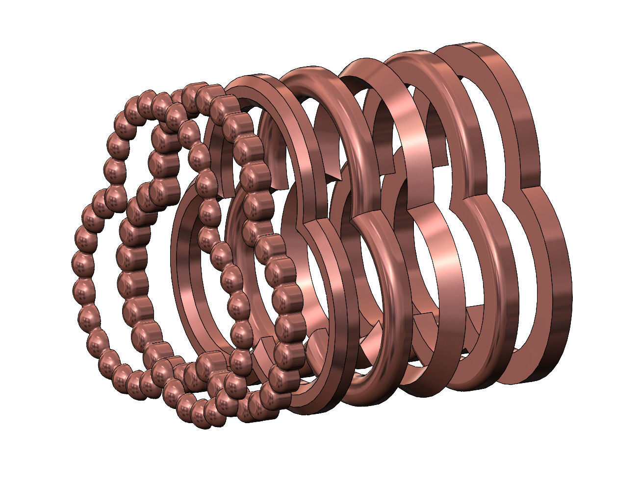 Trefoil shaped frames 3D print model_8