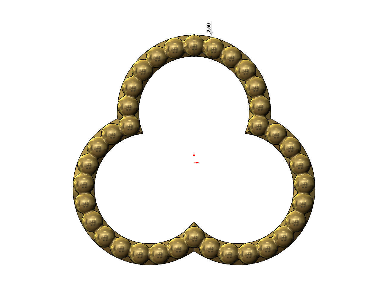 Trefoil shaped frames 3D print model_5