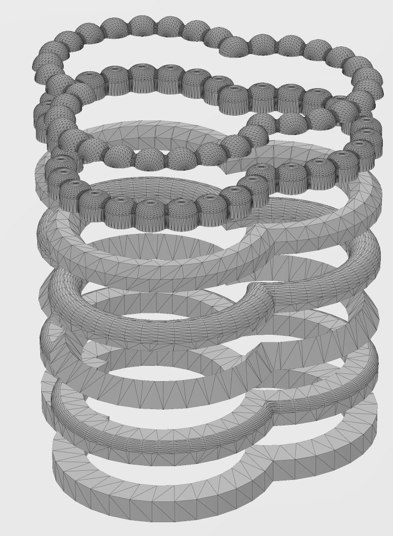 Trefoil shaped frames 3D print model_11