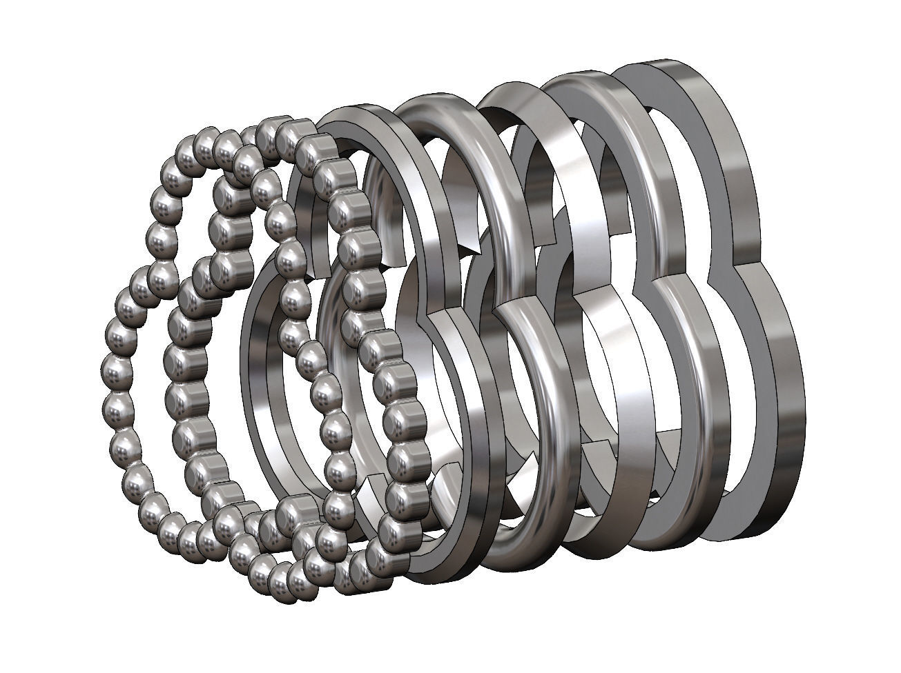 Trefoil shaped frames 3D print model_9