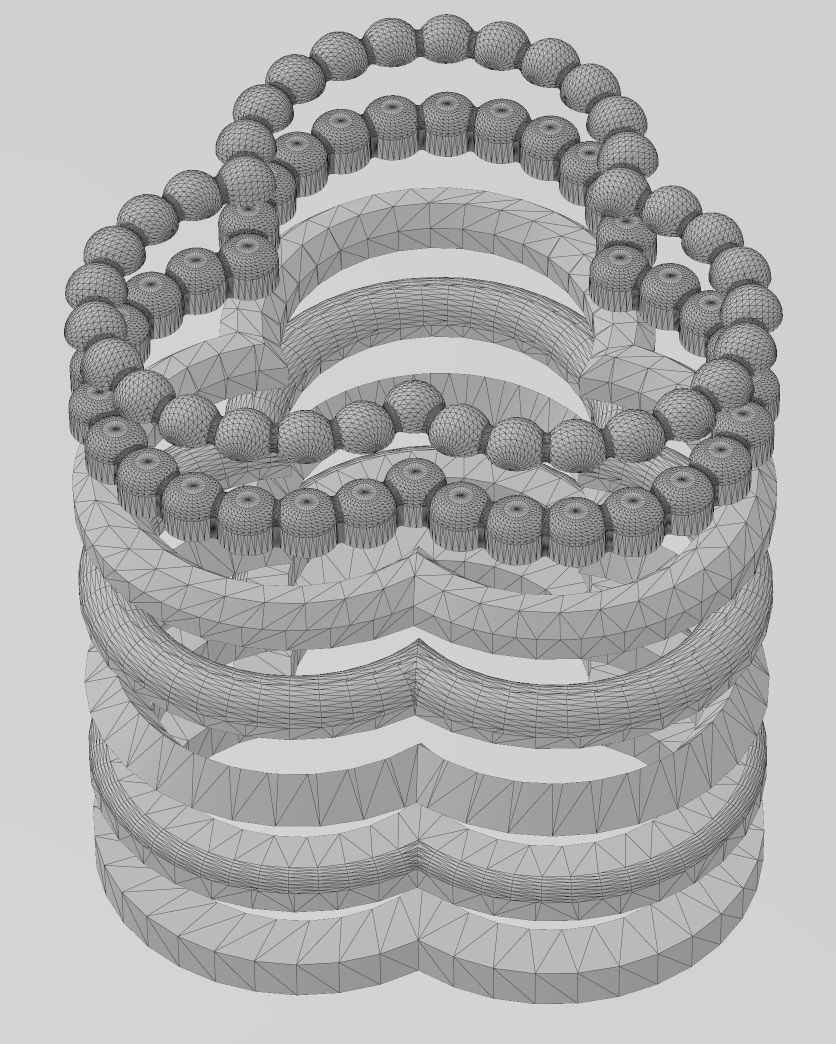 Trefoil shaped frames 3D print model_10