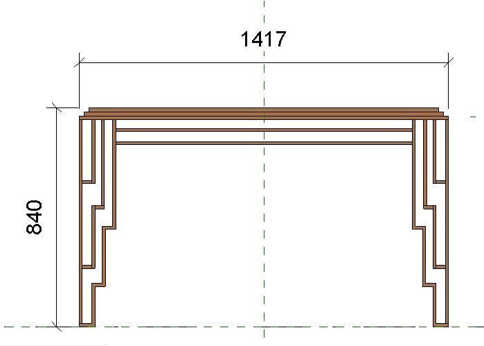 Console table -Revit 2020- Free 3D model_4