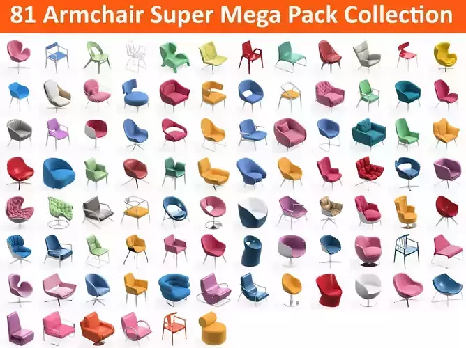 Armchair Modern Collection 81x 