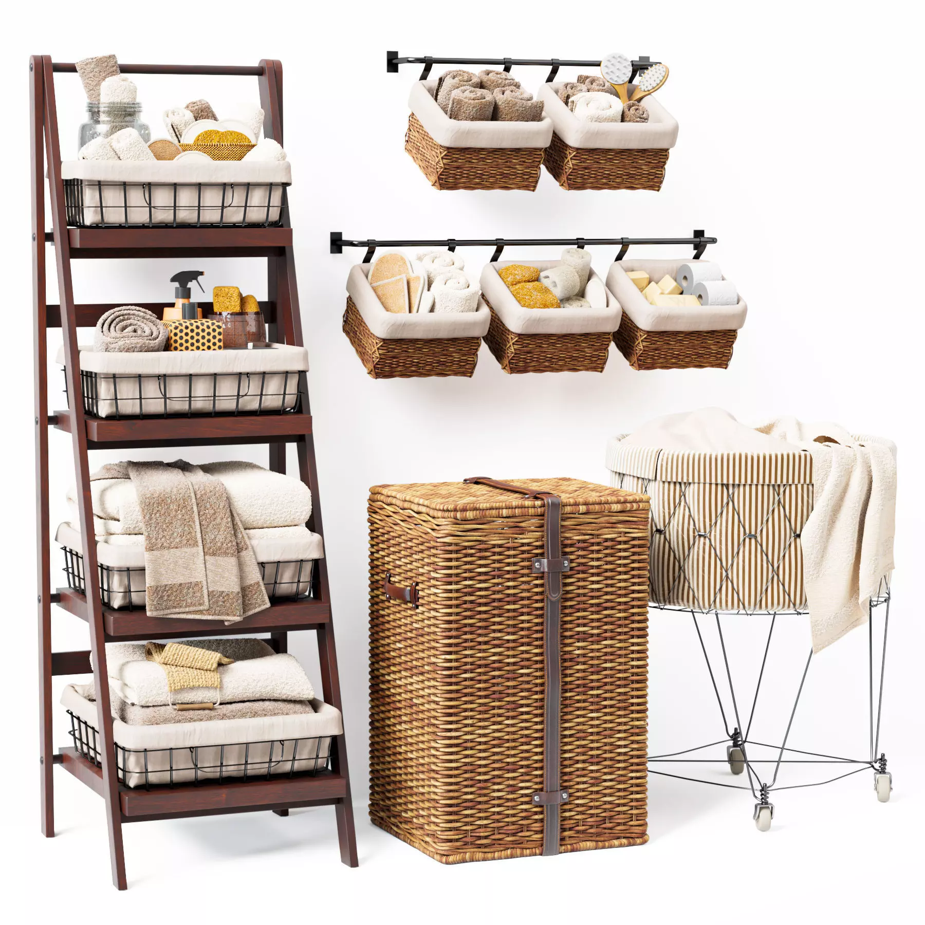 LAUNDRY SET 01 3D model_0