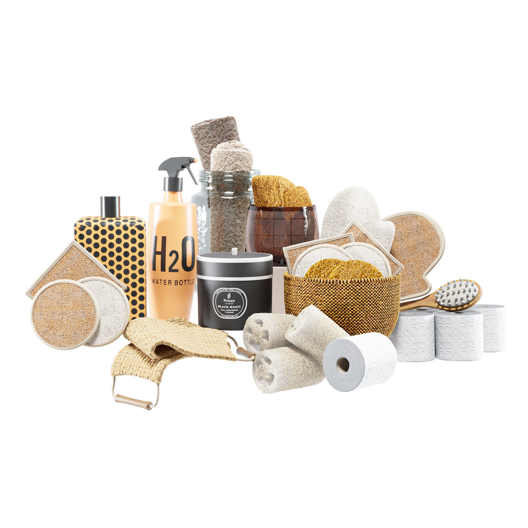 LAUNDRY SET 01 3D model_3