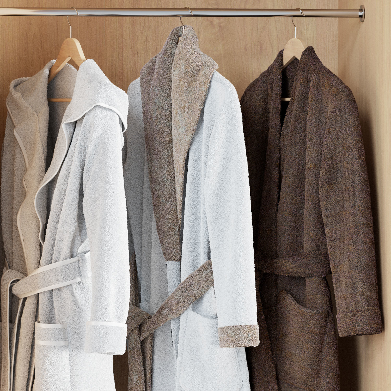 Bathroom decor set 3D model_1