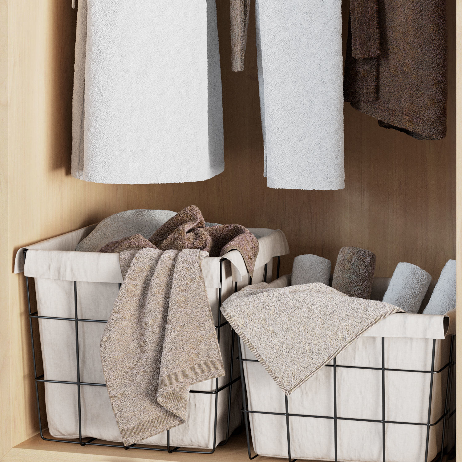 Bathroom decor set 3D model_2