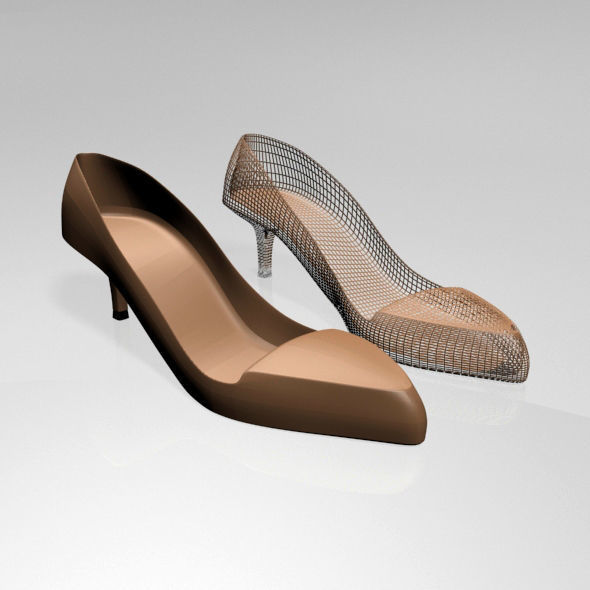 Pointed-Toe Stiletto Sandals 01 3D model_3