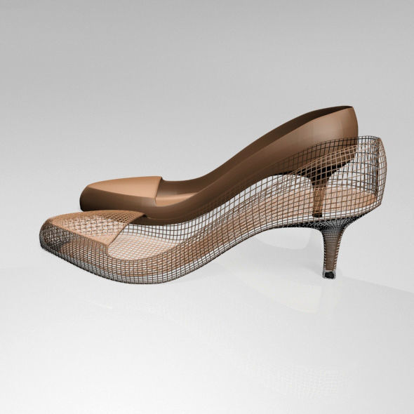 Pointed-Toe Stiletto Sandals 01 3D model_10