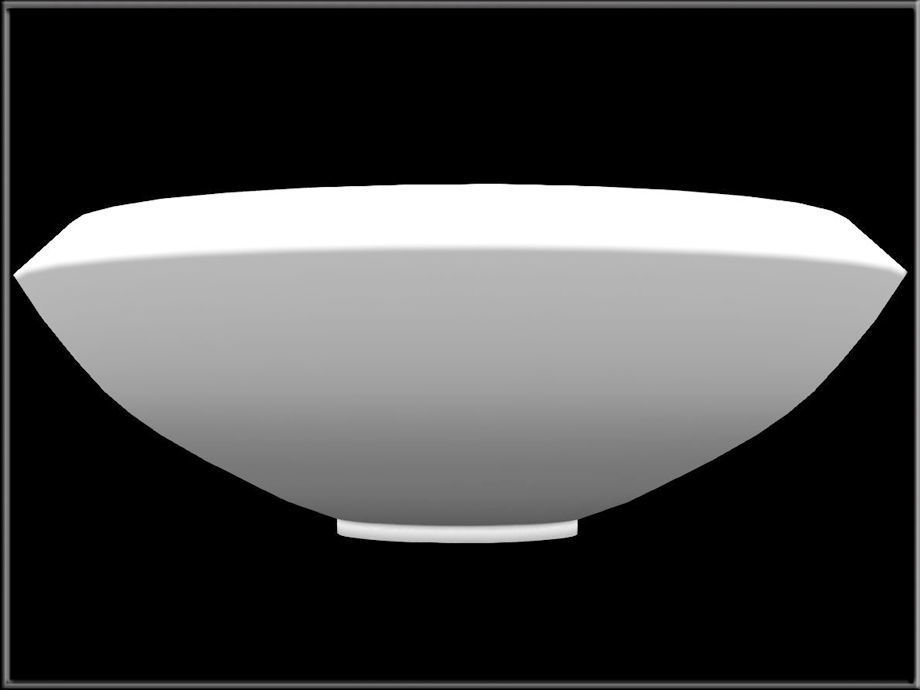  Bowl Kitchen Low-poly 3D model_1