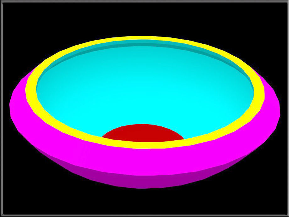  Bowl Kitchen Low-poly 3D model_2