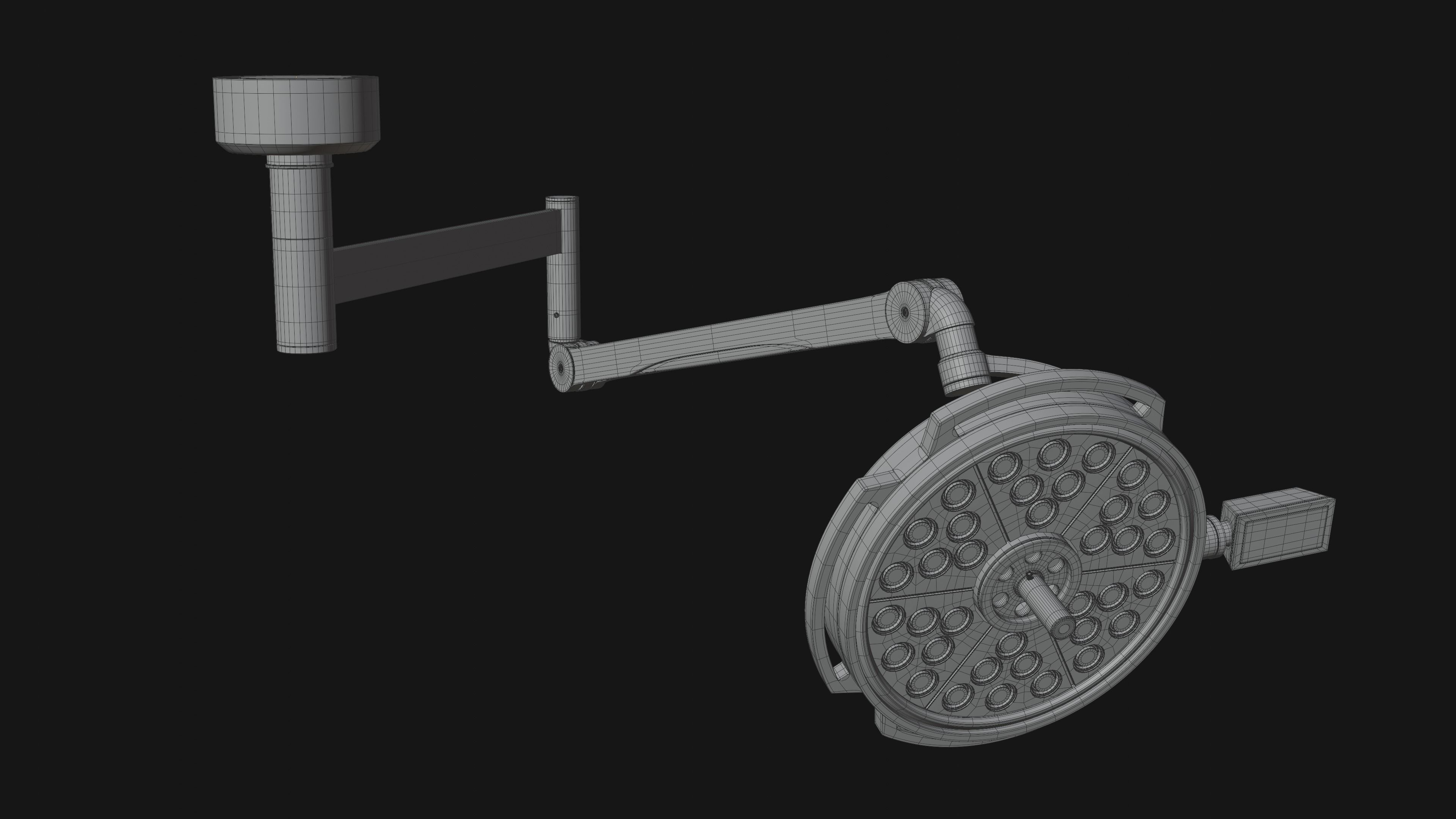 Surgical lighting 3D model_8