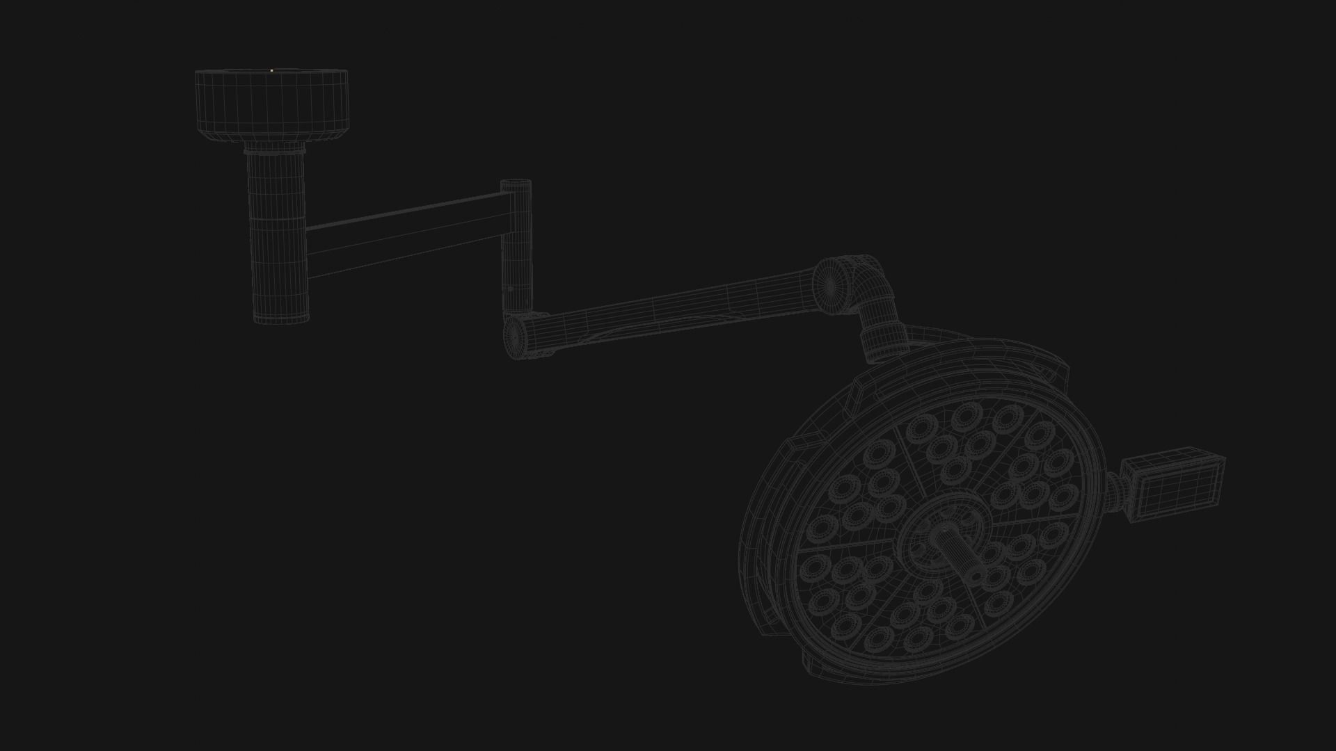 Surgical lighting 3D model_7