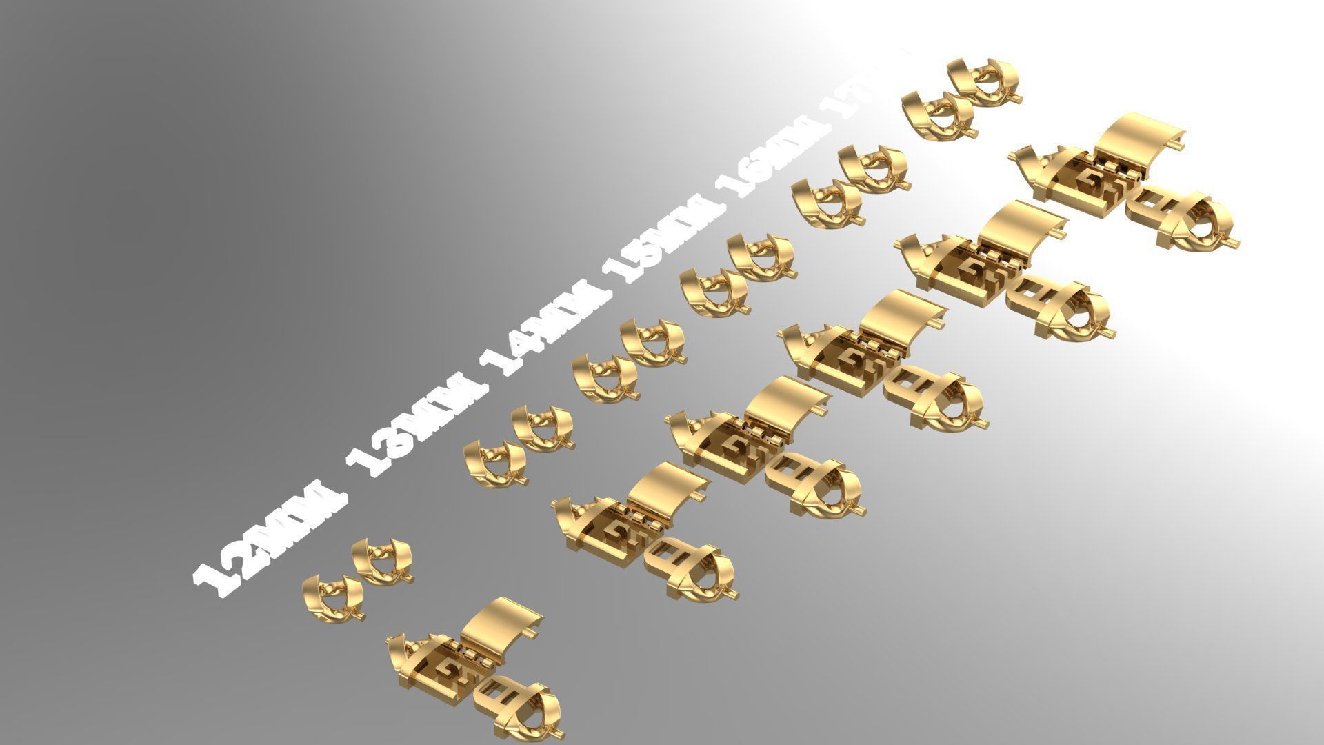 cuban chain and lock NEW  FASHION  STL  3D model_3
