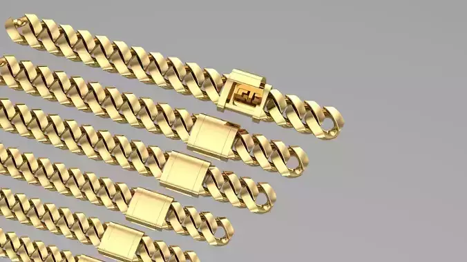 cuban chain and lock NEW  FASHION  STL 