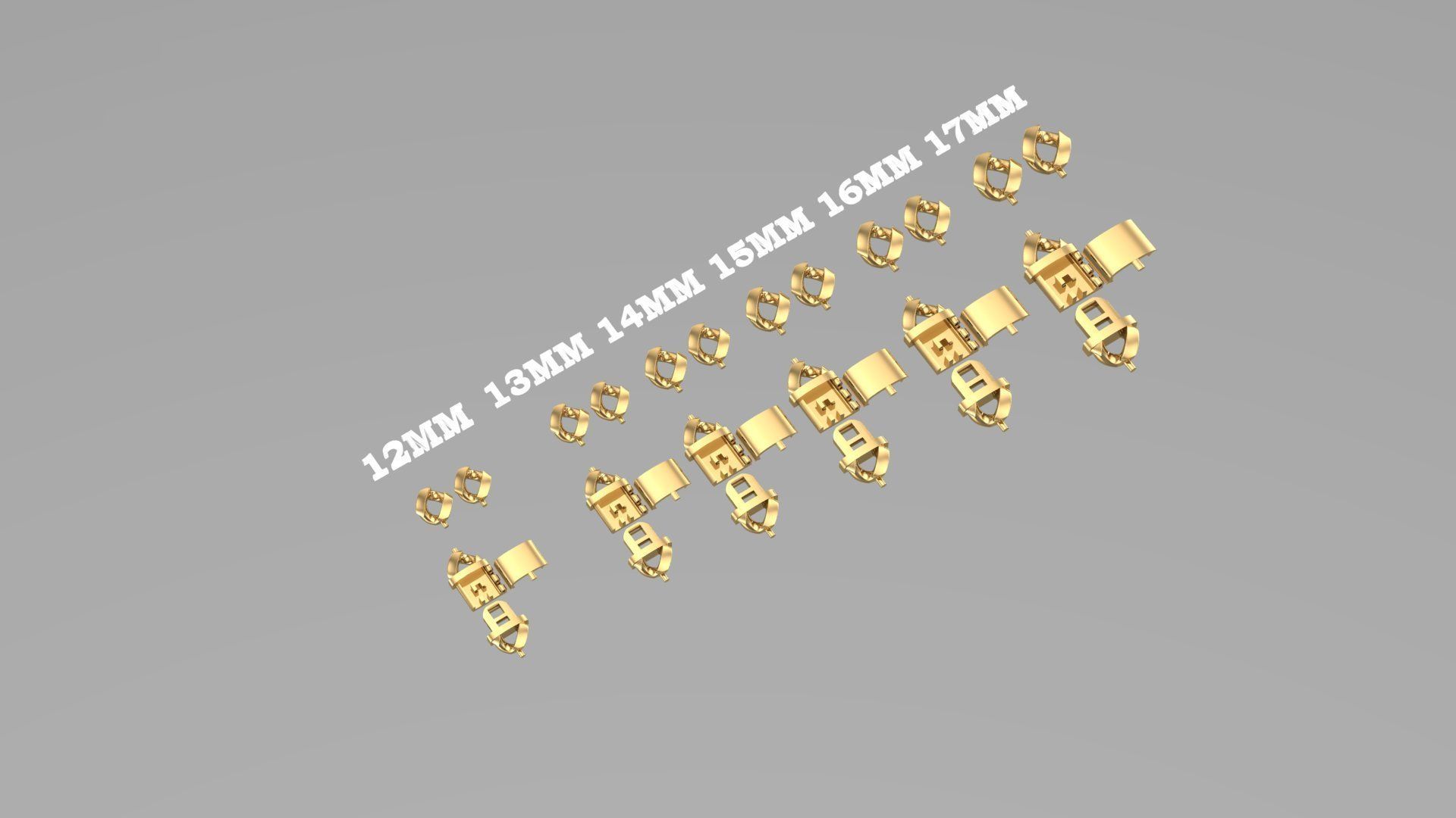 cuban chain and lock NEW  FASHION  STL  3D model_6