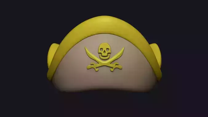 Golden Pirate Hat - Character Costume