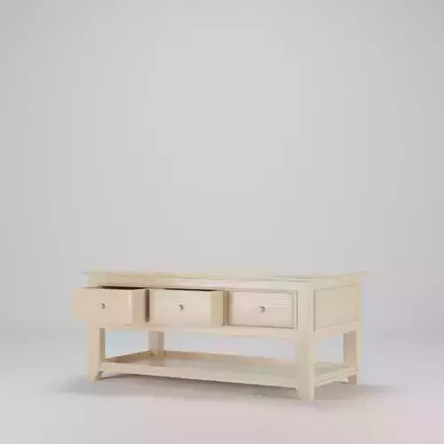 Wood Table 120 x 60 x 50  Low-poly 3D model