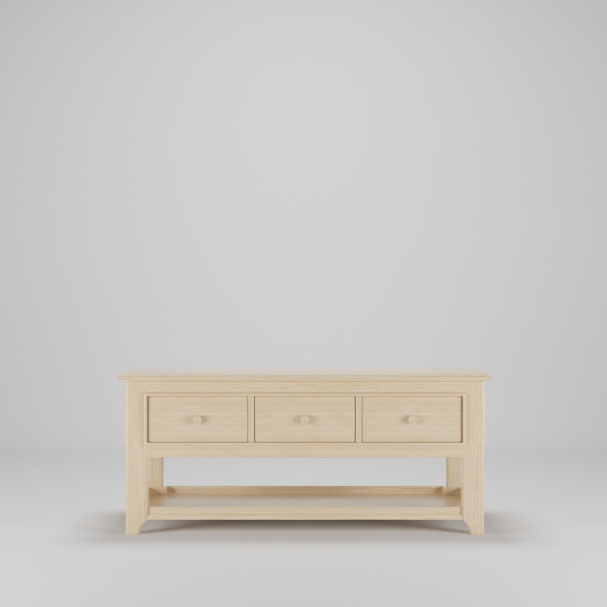 Wood Table 120 x 60 x 50  Low-poly 3D model_1