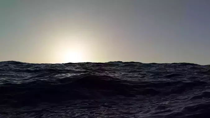 ocean secen made in blender cycles with denoiseing