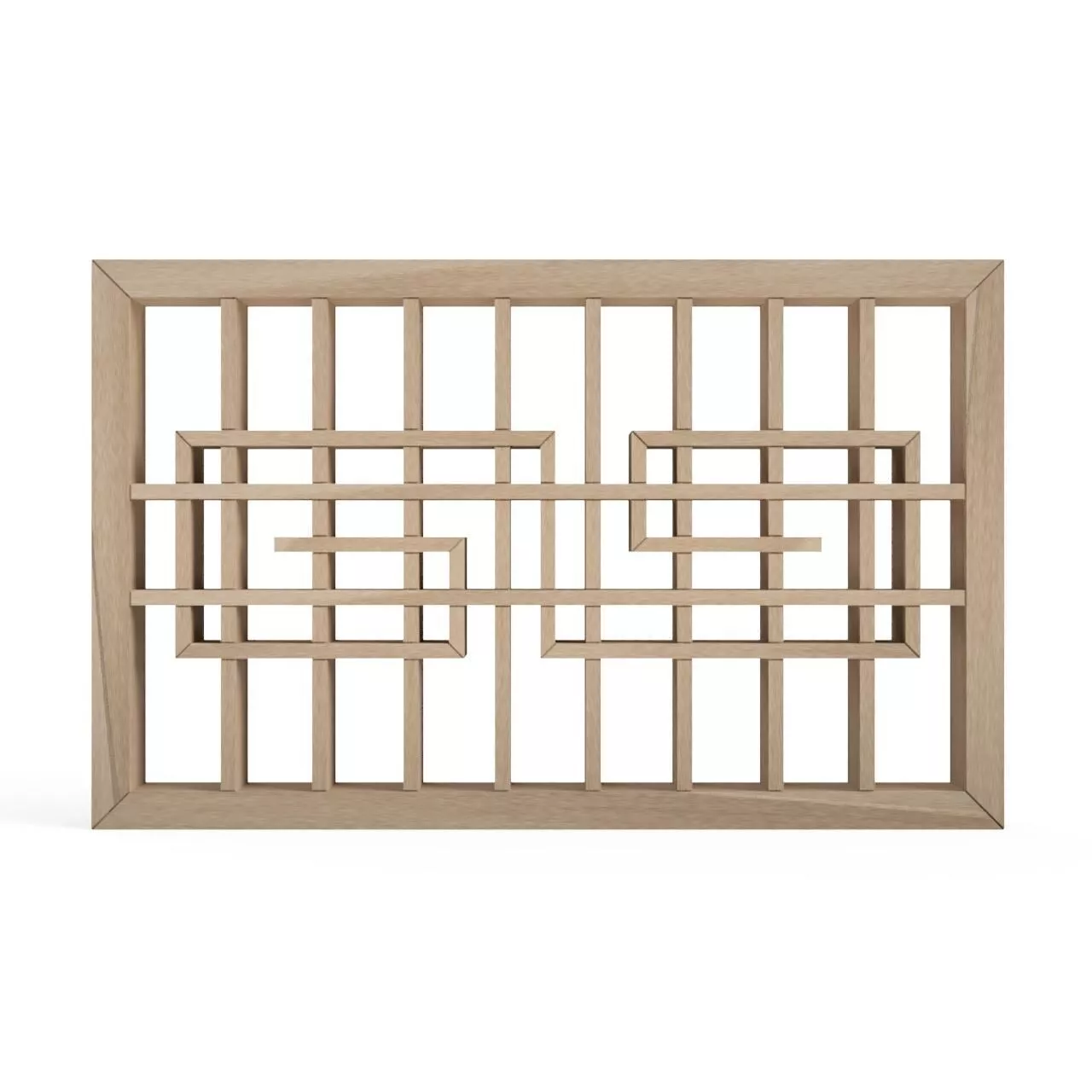 Kaminarimonkuzushi wooden frame with squares 3D print model