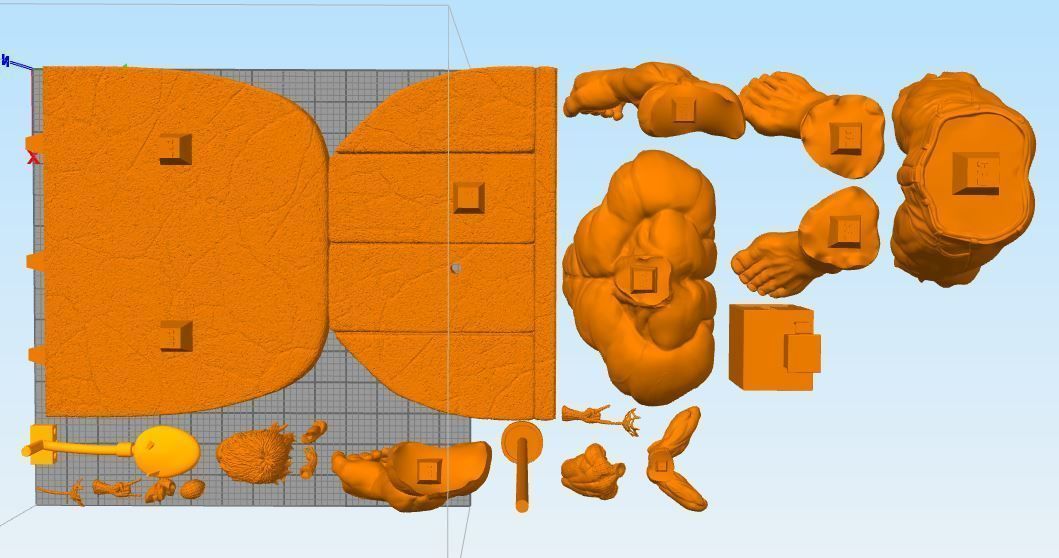 Fan Art - Hulk and Spider Man Diorama 3D print model_15