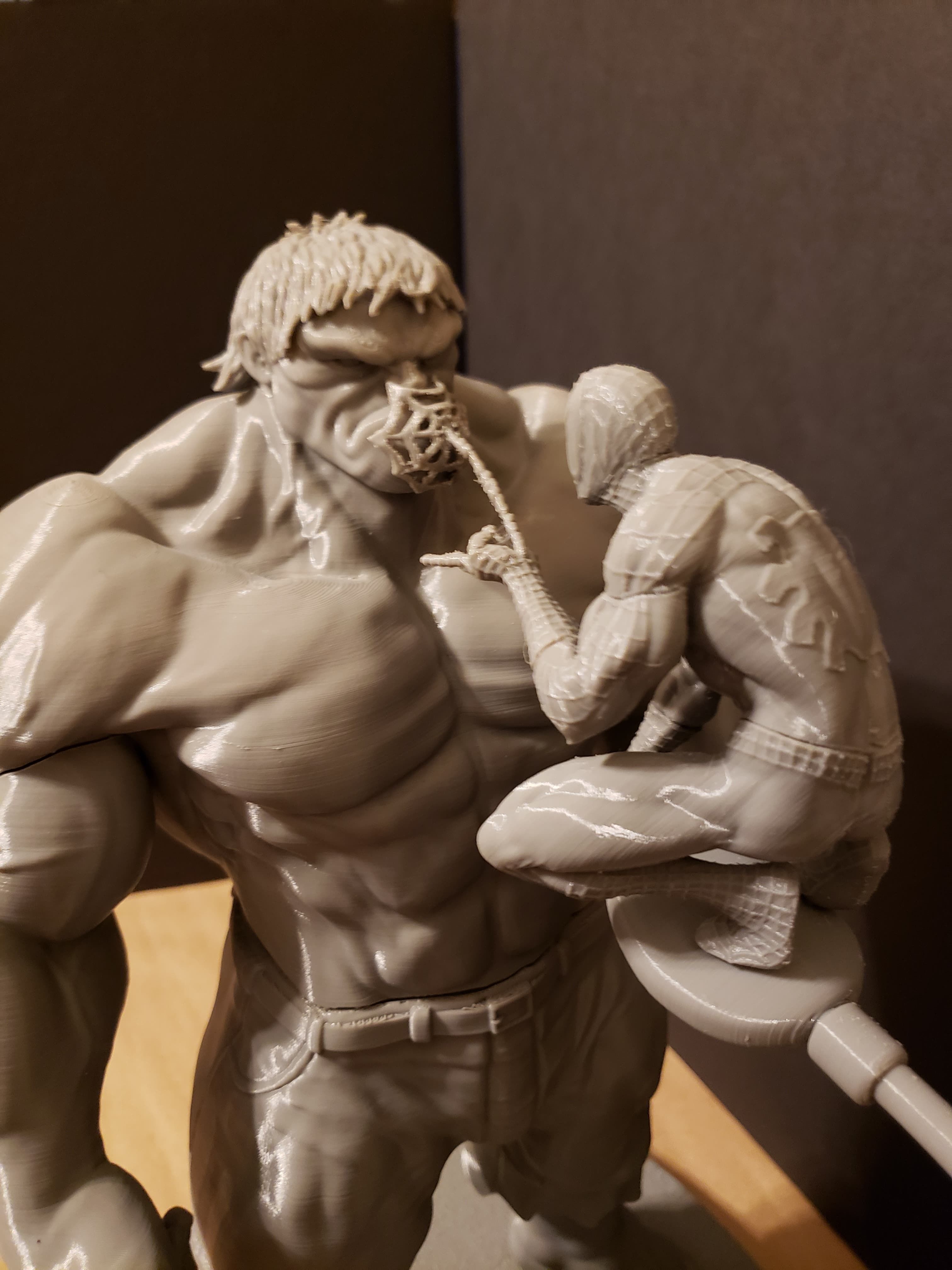 Fan Art - Hulk and Spider Man Diorama 3D print model_4