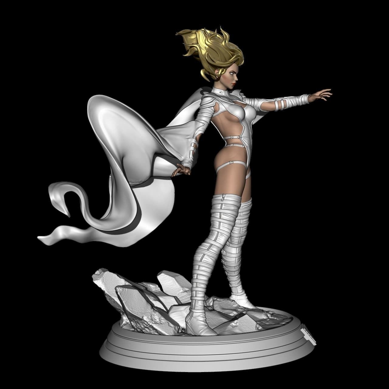 Fan Art - Phoenix Force Emma Frost 3D print model_6