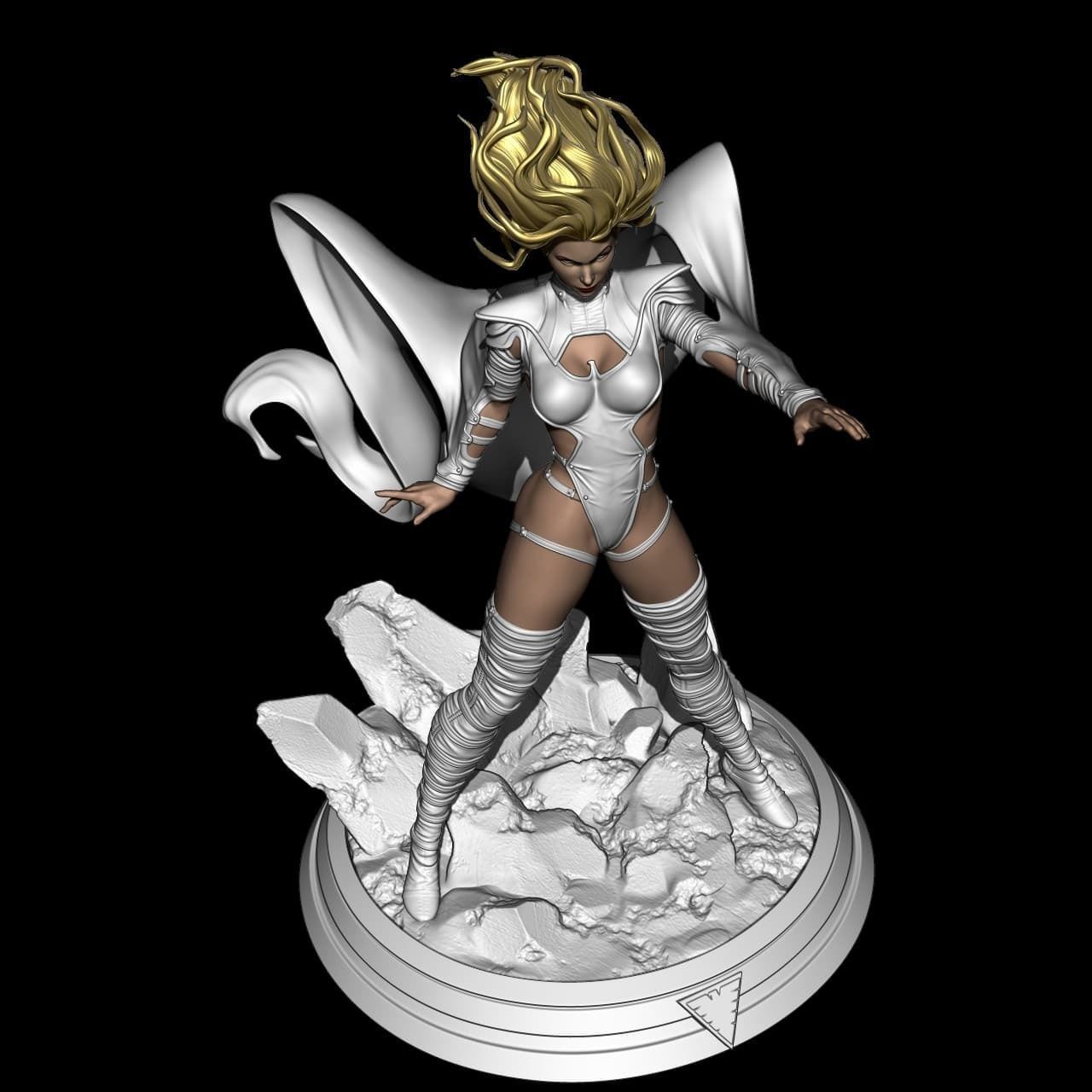 Fan Art - Phoenix Force Emma Frost 3D print model_7