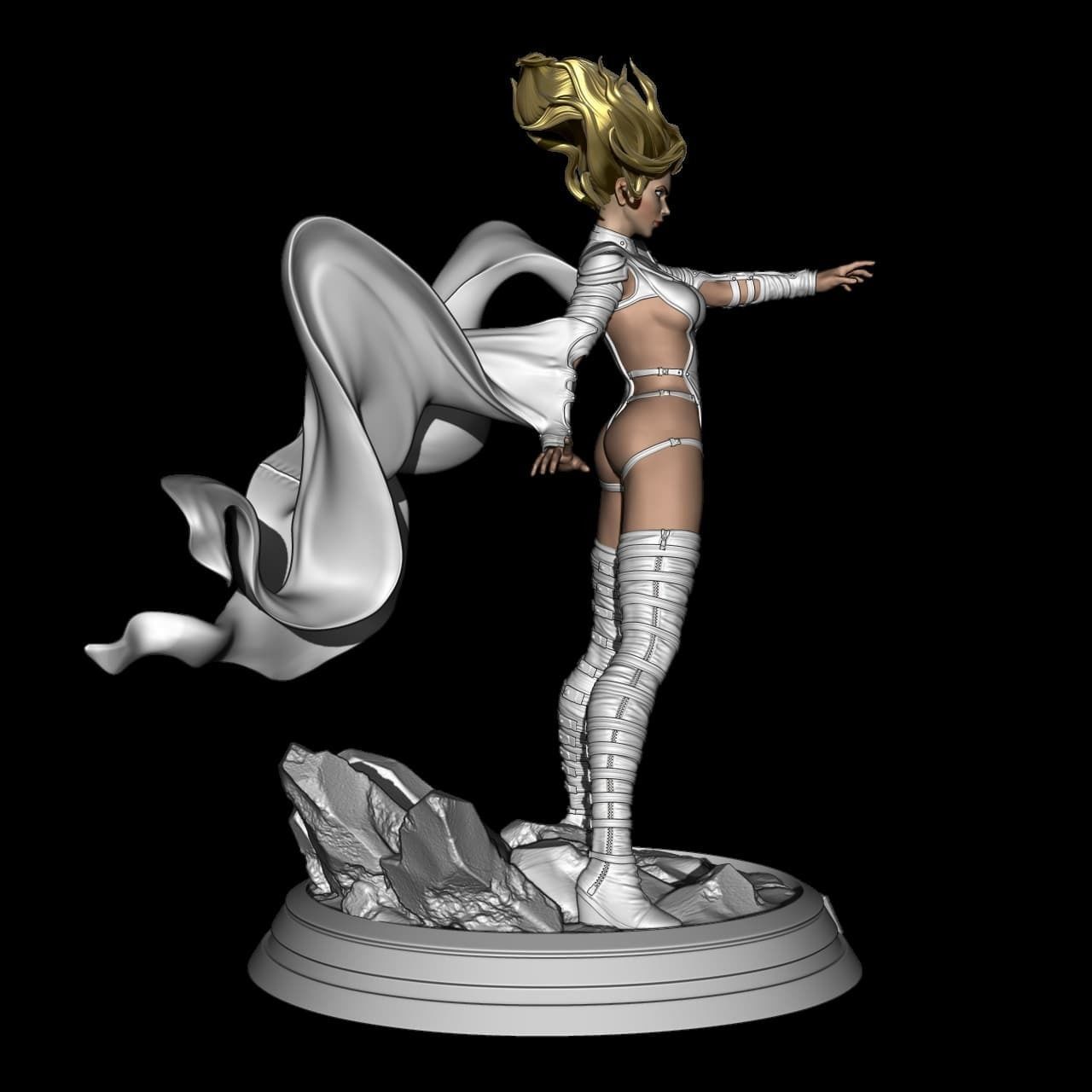 Fan Art - Phoenix Force Emma Frost 3D print model_4