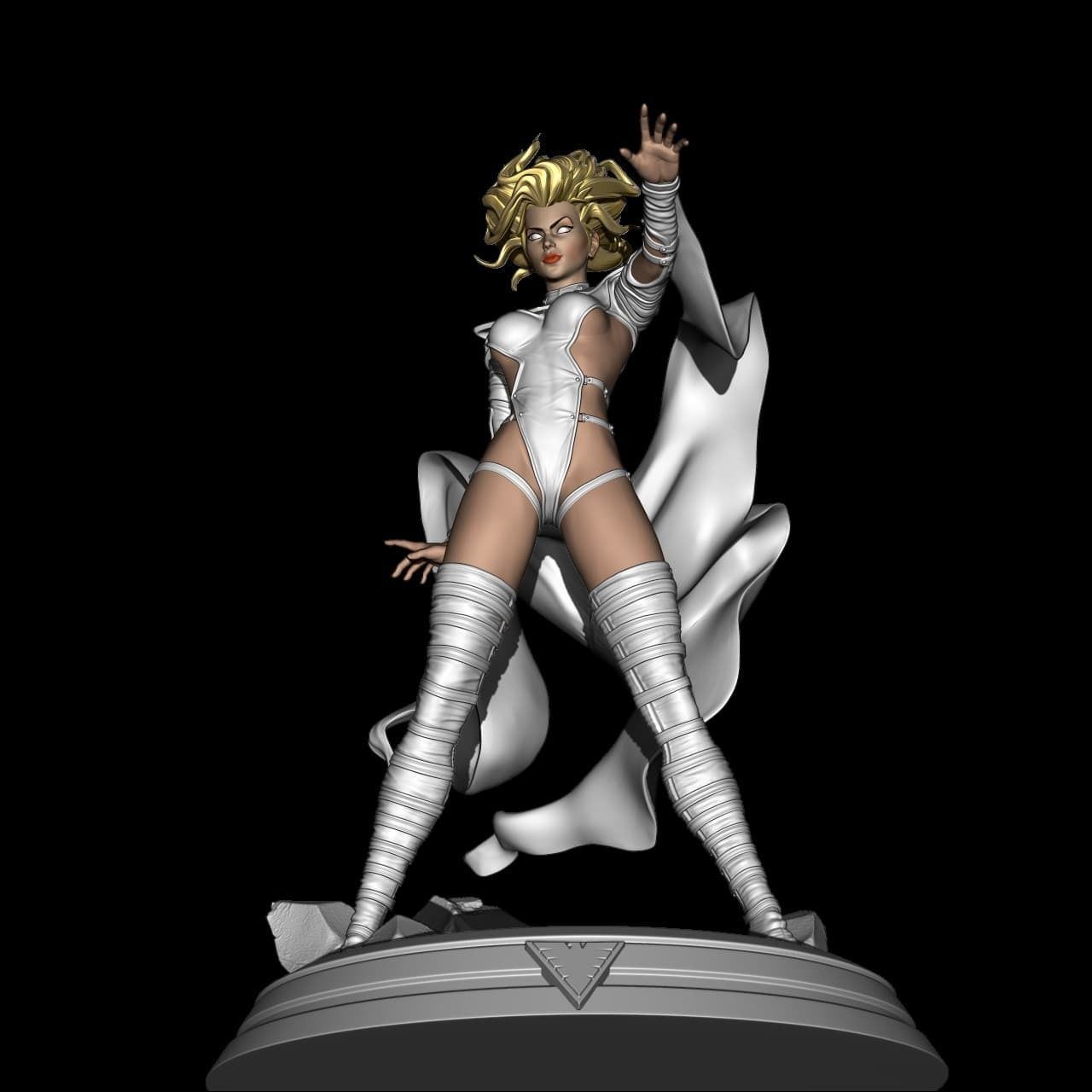 Fan Art - Phoenix Force Emma Frost 3D print model_8