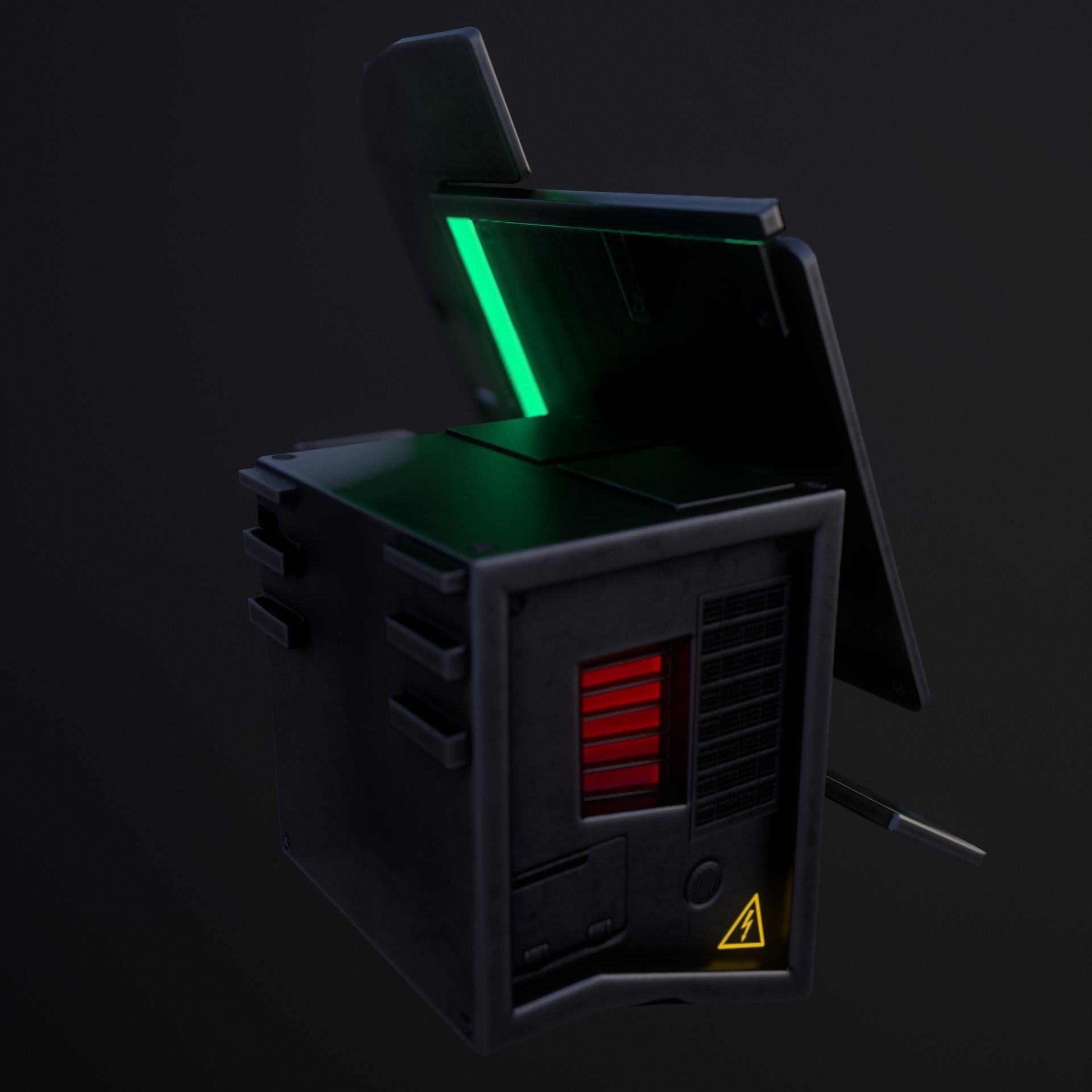 Sci-Fi Console-Computer 6 Low-poly 3D model_6