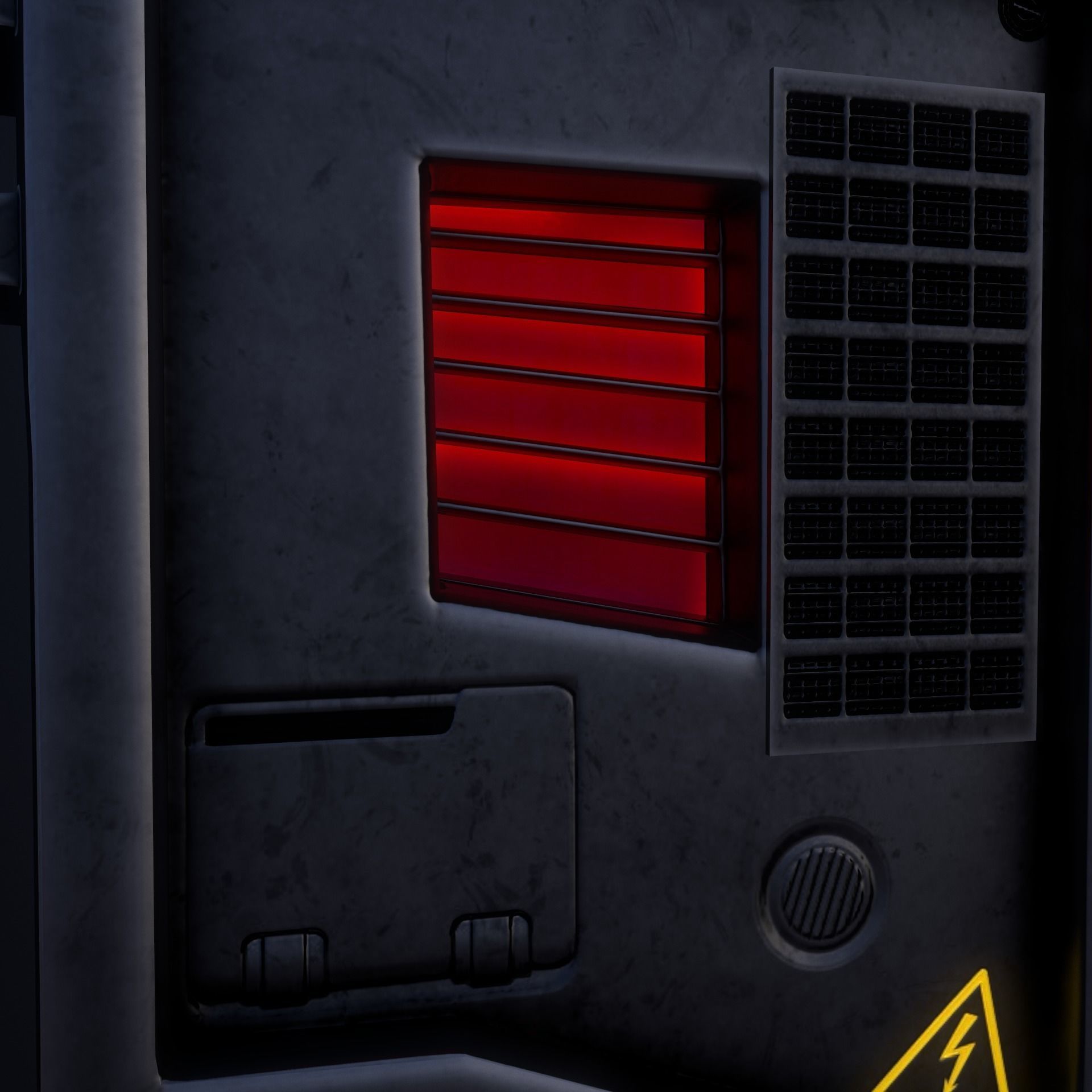 Sci-Fi Console-Computer 6 Low-poly 3D model_12