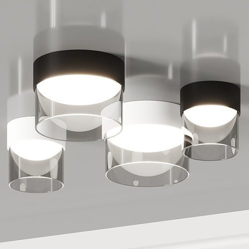 Linea Light Group Crumb Ceiling Lamps 3D model