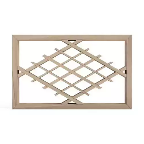 Hitoewaribishi wooden frame with lattice design