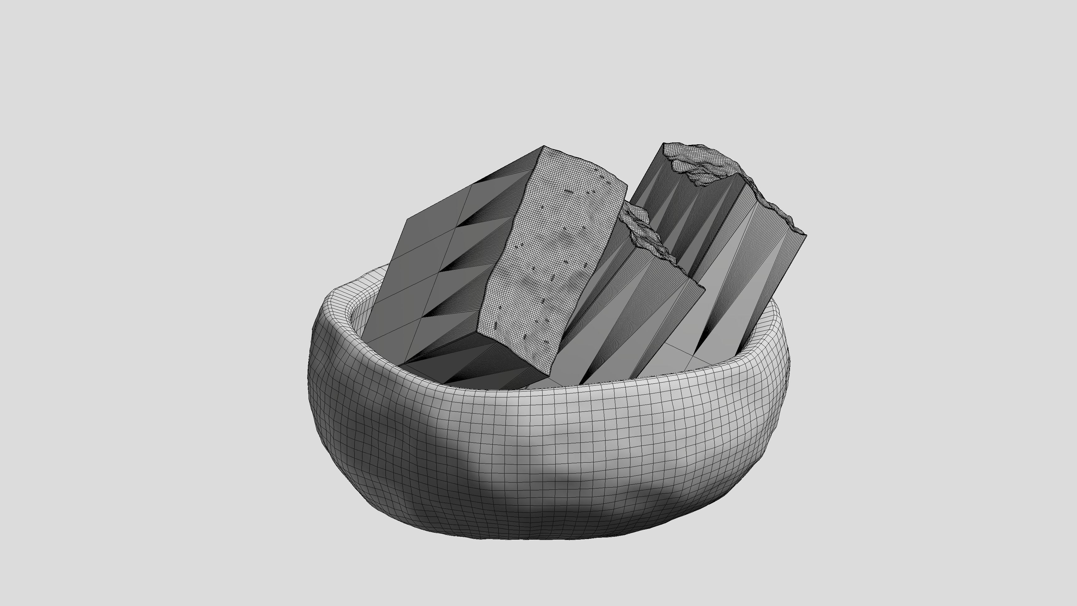 Natural Soap set 3D model_5